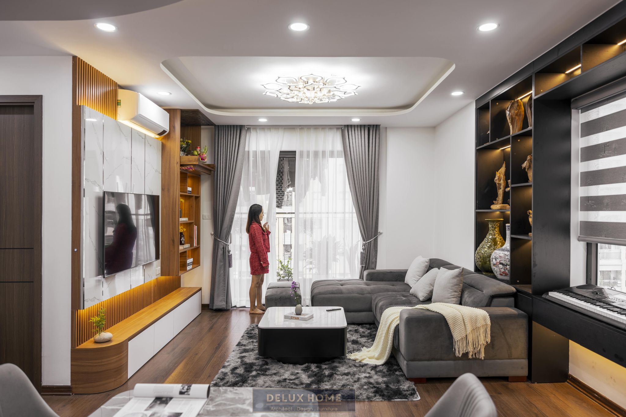 Thiết kế nội thất chung cư Thăng Long Capital phong cách hiện đại