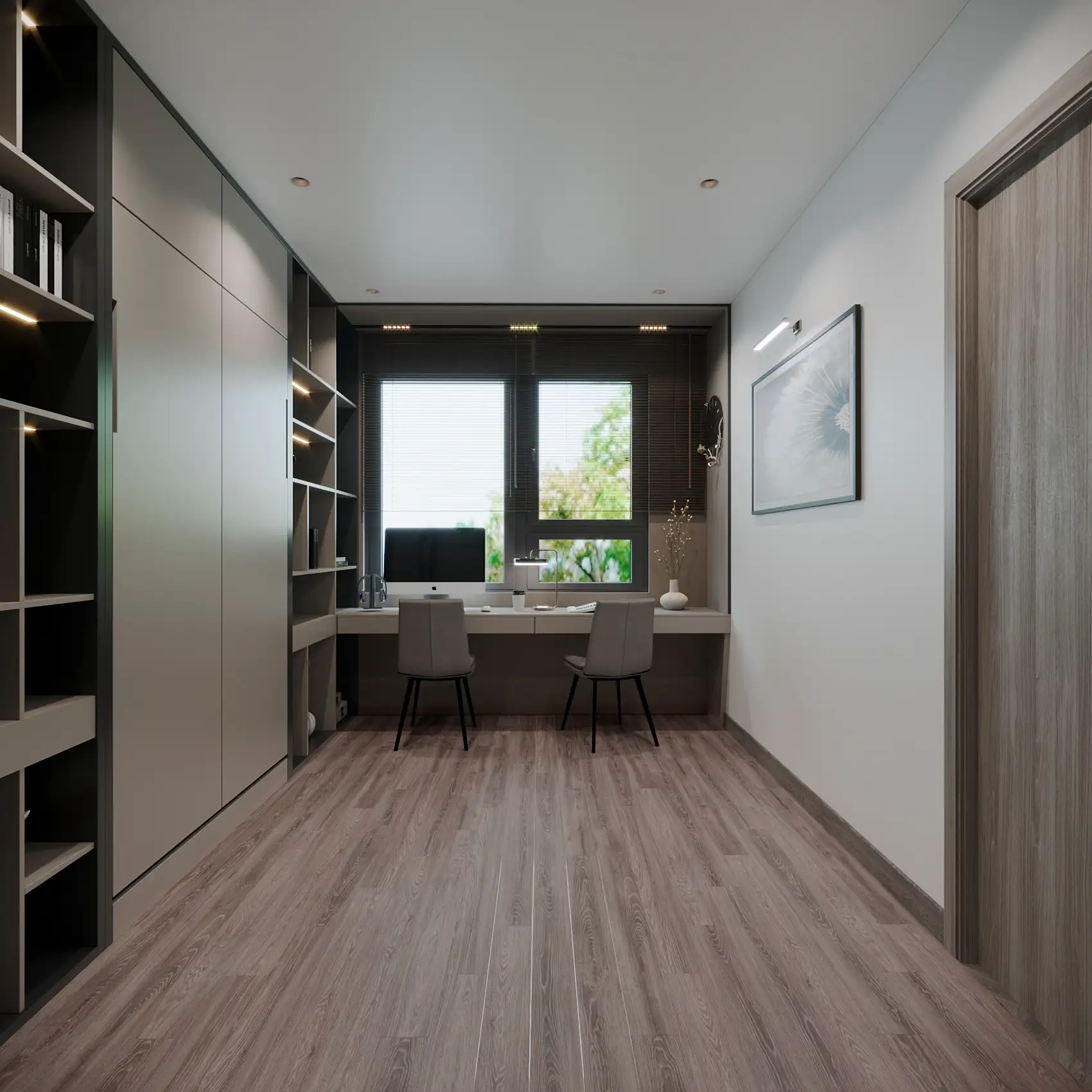 Dự án nhà phố chị Diệp Đông Anh - phòng làm việc