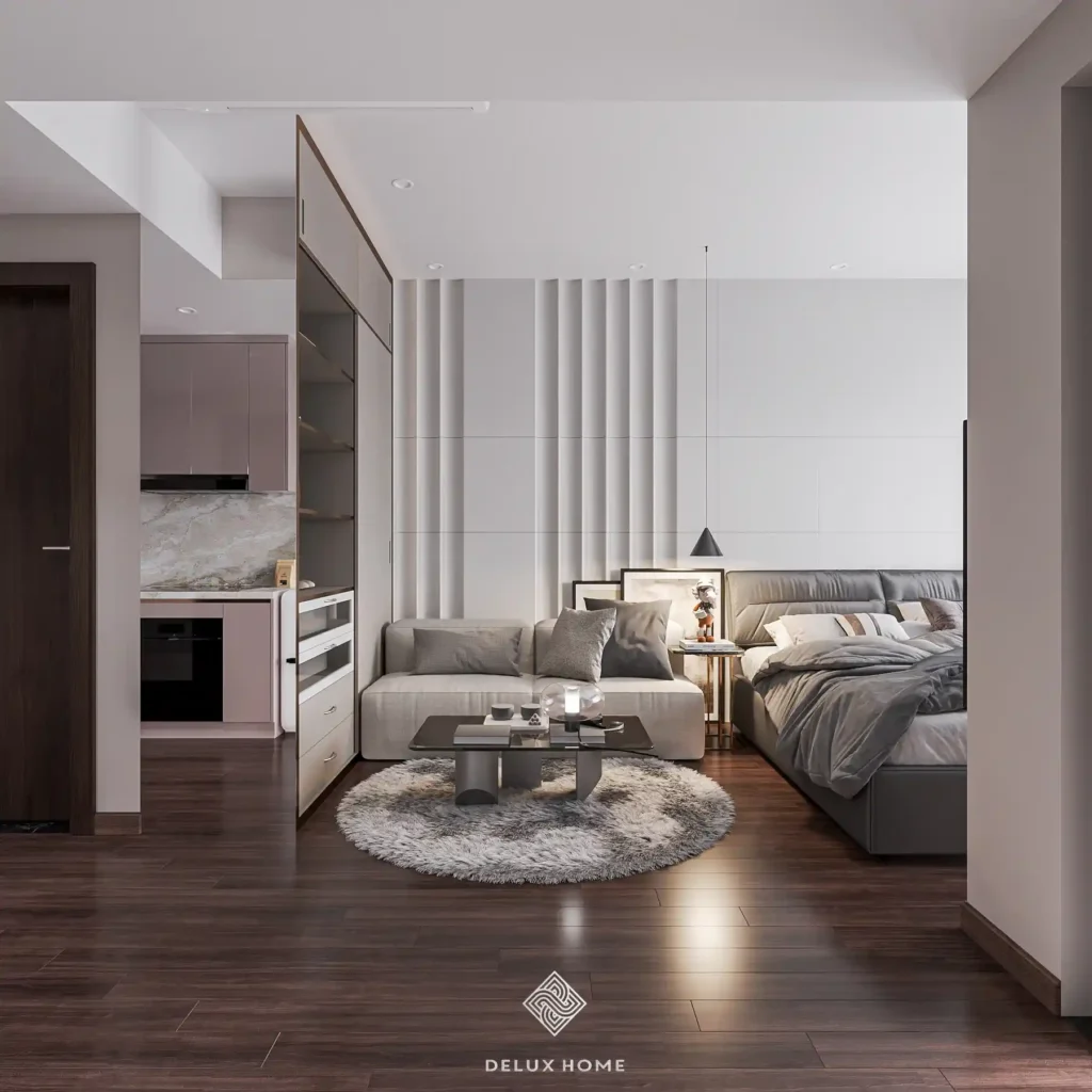 Thiết kế nội thất chung cư 1 phòng ngủ