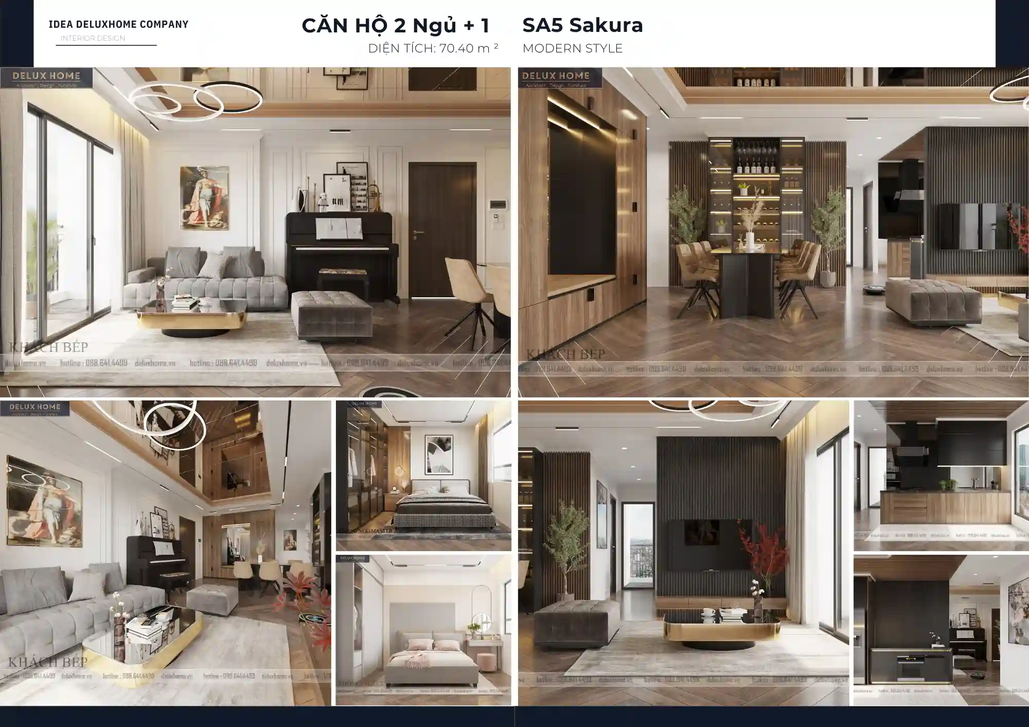 Thiết kế nội thất chung cư SA5 The Sakura