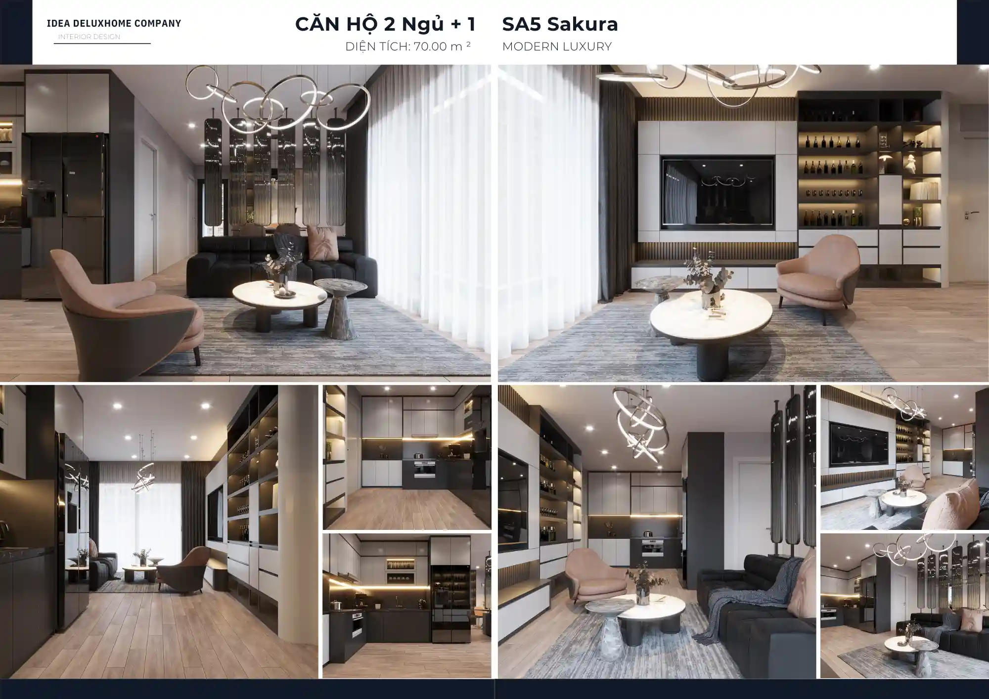 Thiết kế nội thất chung cư SA5 The Sakura