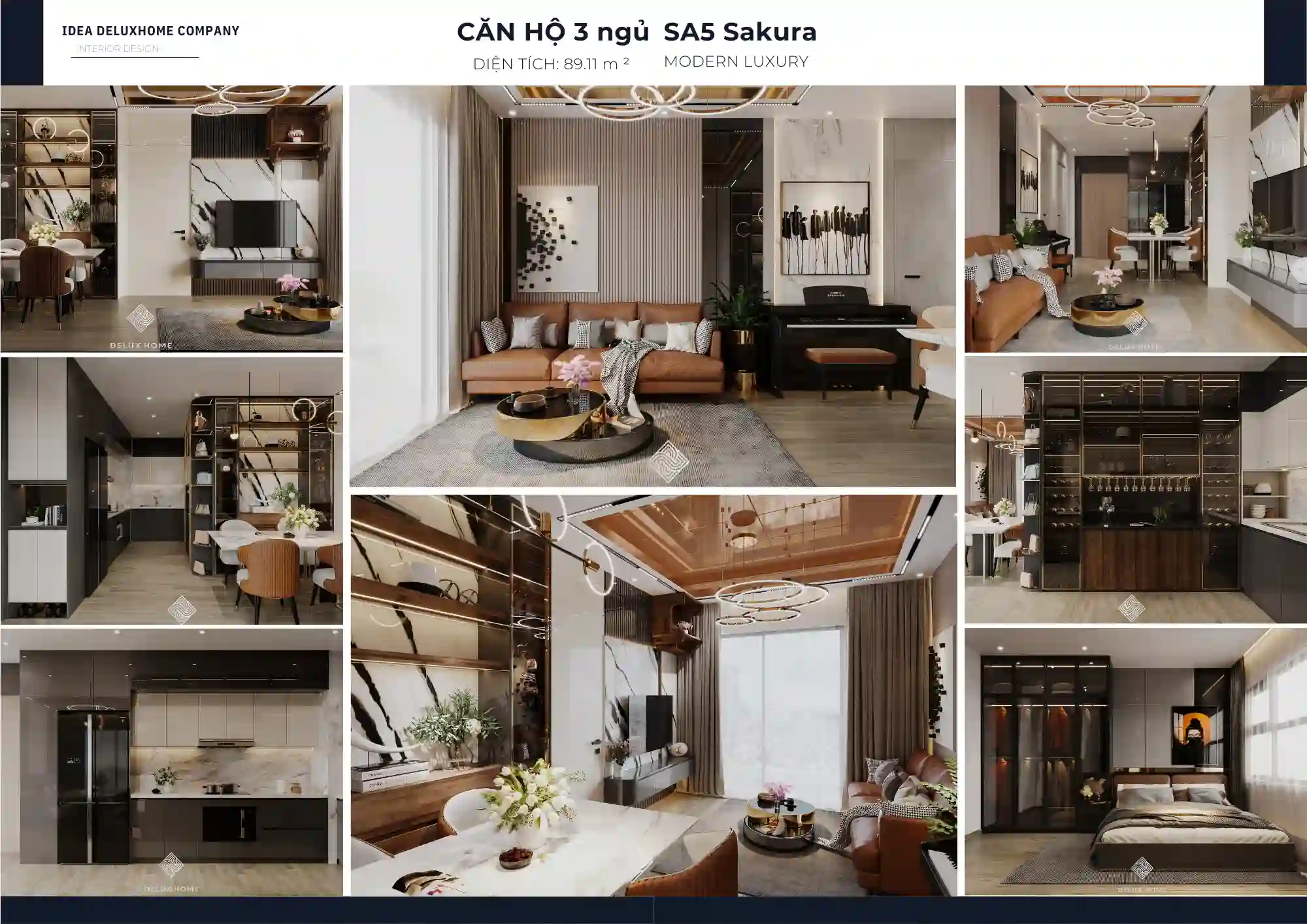 Thiết kế nội thất chung cư SA5 The Sakura