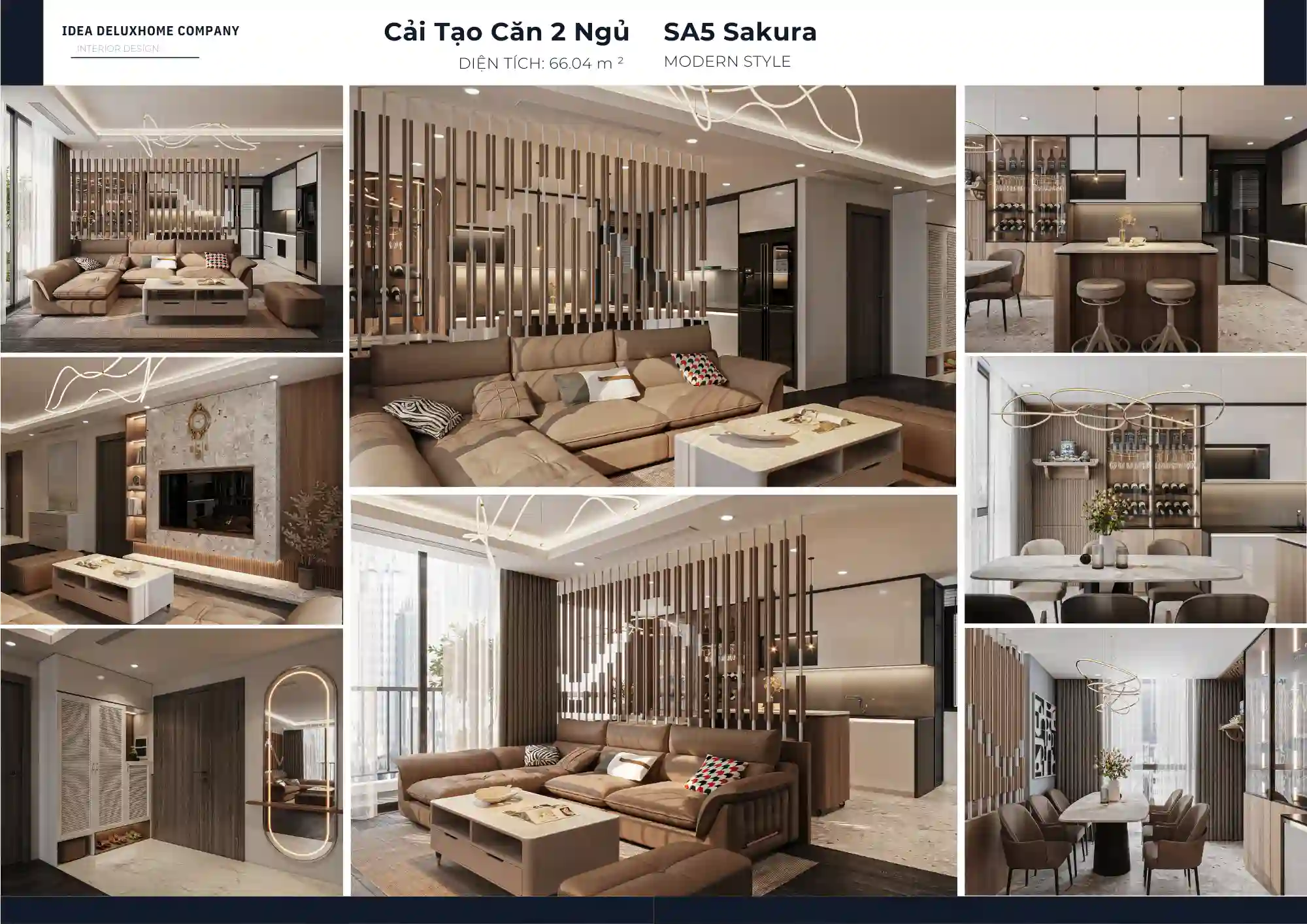 Thiết kế nội thất chung cư SA5 The Sakura