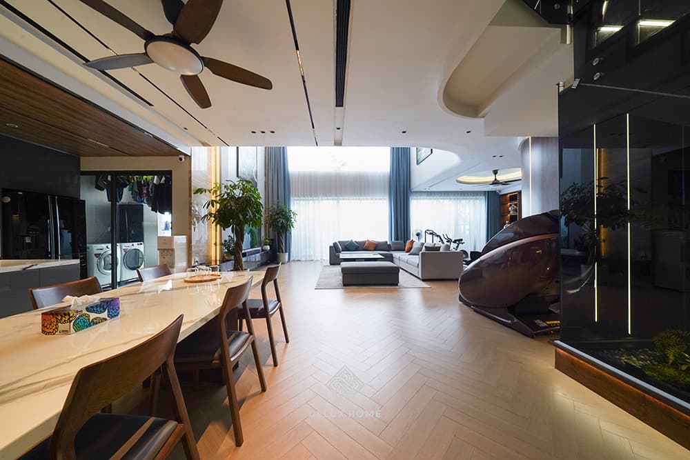 Dự án thi công biệt thự duplex the pride - anh dũng - phòng bếp