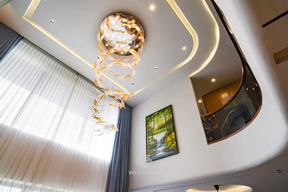 Dự án thi công biệt thự duplex the pride - anh dũng - phòng khách
