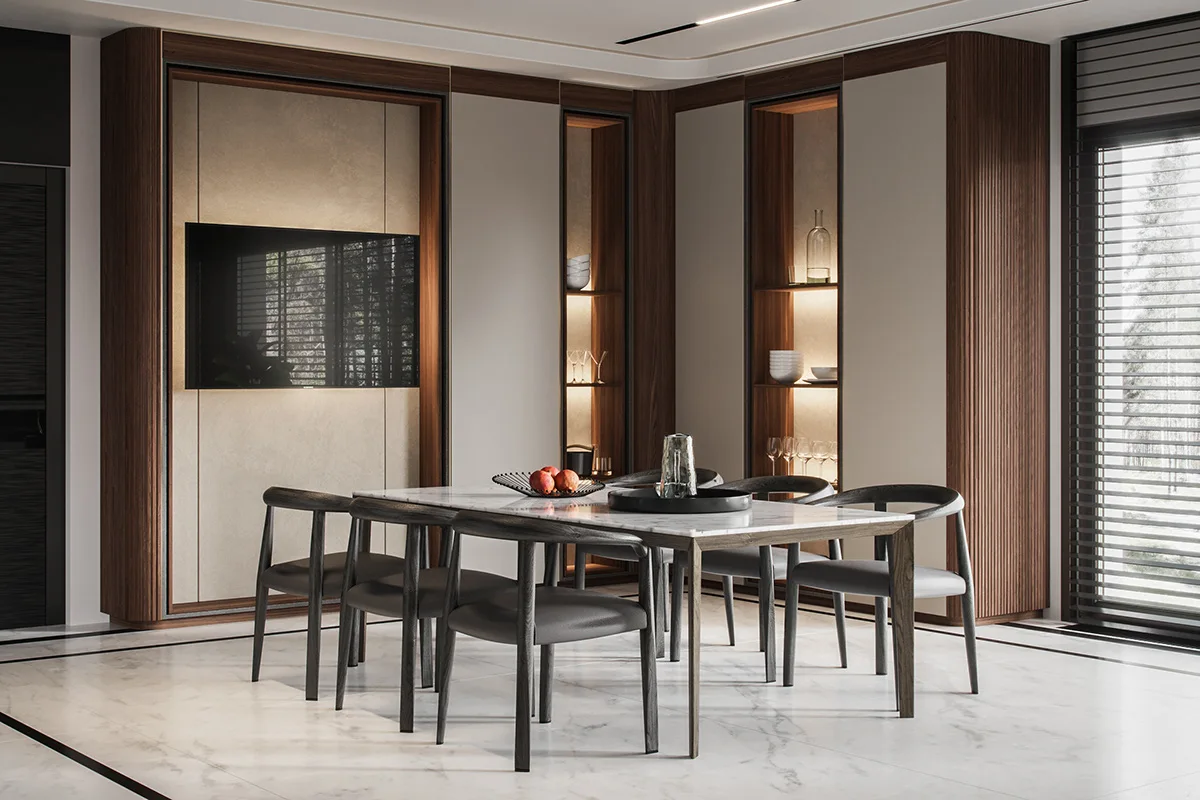 Thi công biệt thự Đan Phượng - anh Tùng - bếp 3