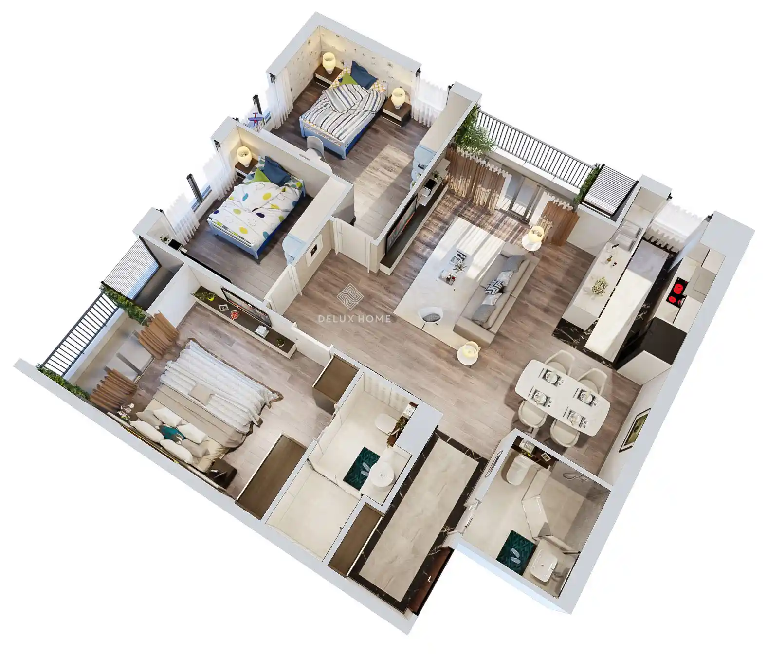 Thiết kế nội thất chung cư 100m2