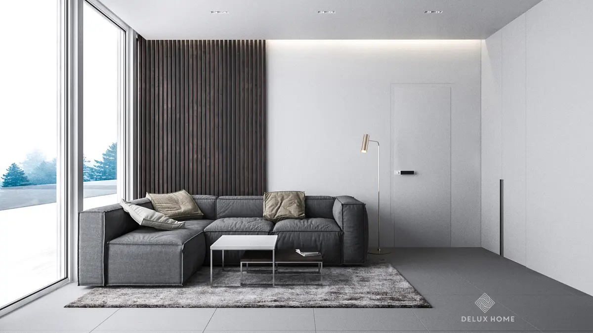 Thiết kế nhà 70m2 3 phòng ngủ phong cách tối giản