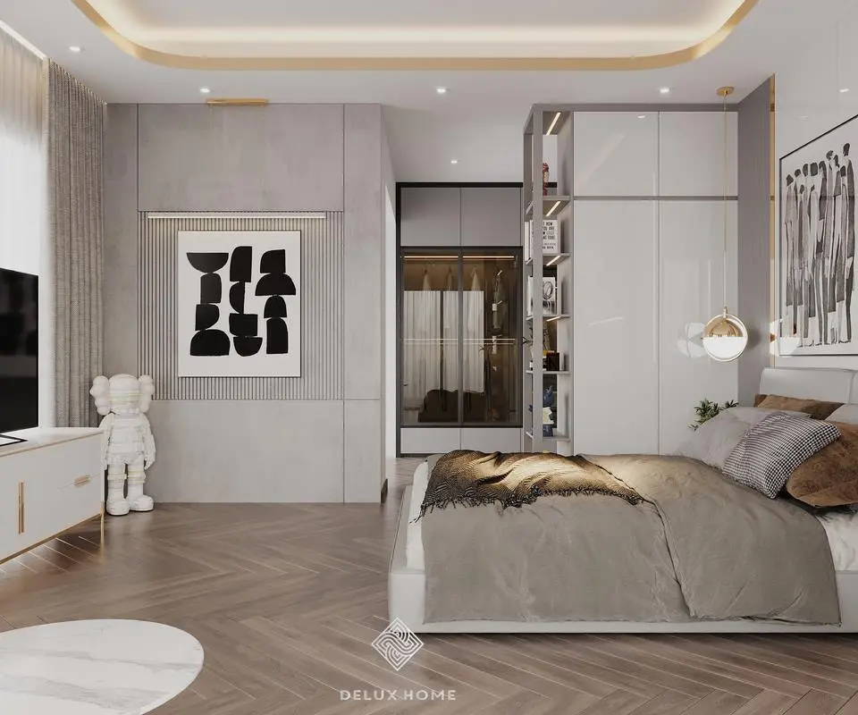 Thiết kế nhà 70m2 3 phòng ngủ phong cách hiện đại