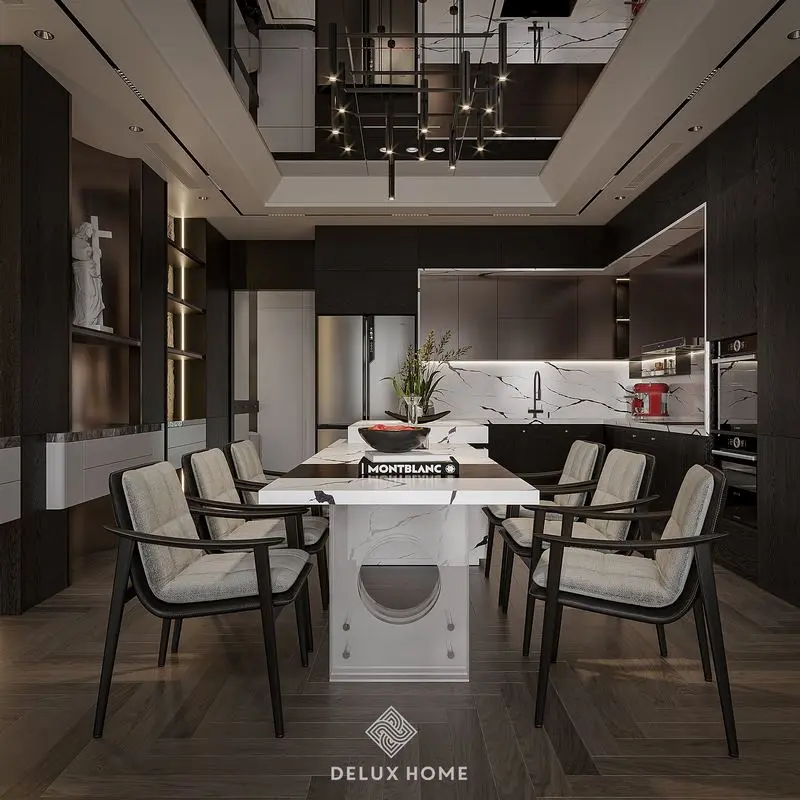 Thiết kế nhà 70m2 3 phòng ngủ phong cách luxury