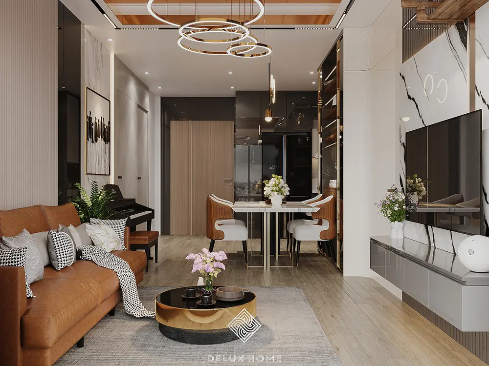 Thiết kế nội thất căn hộ chung cư 45m2