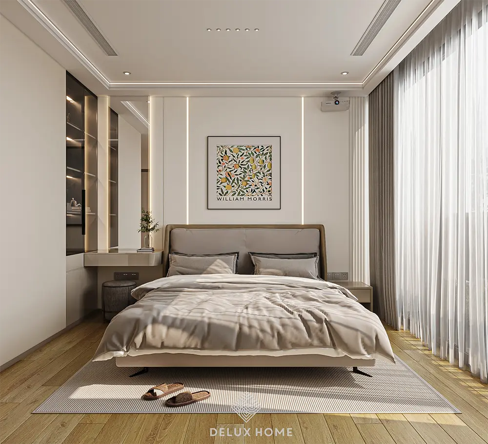 Thiết kế nội thất căn hộ chung cư 68m2 ấm cúng