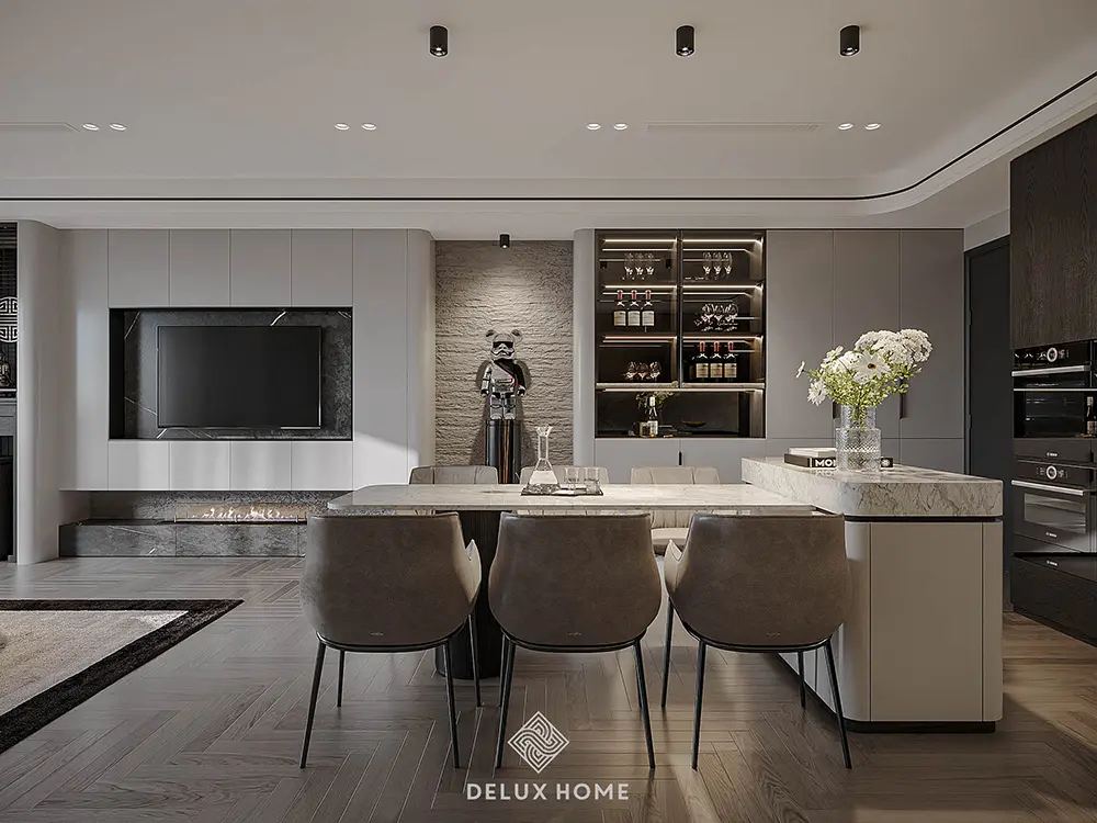 Thiết kế nội thất căn hộ chung cư 68m2