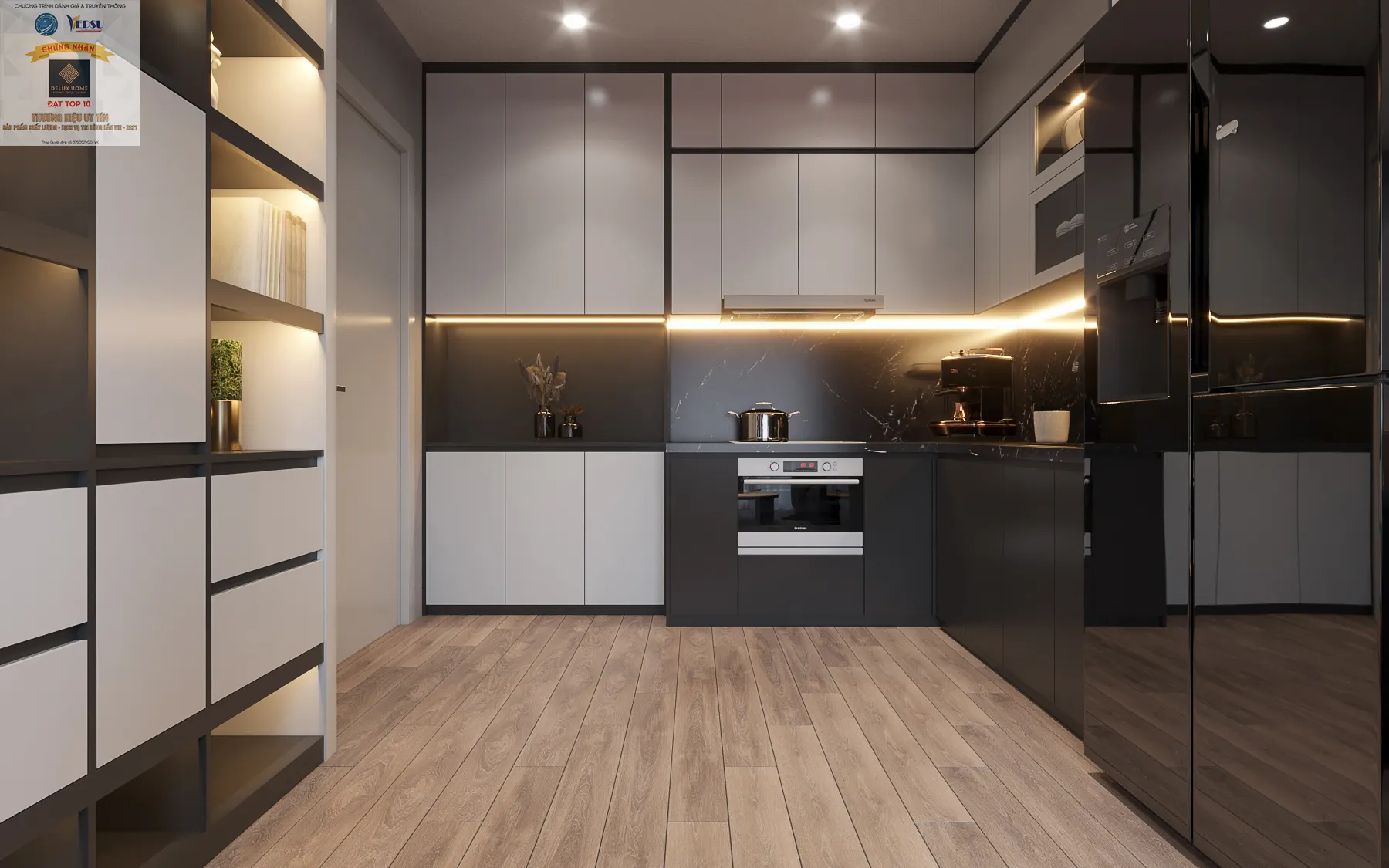 Thiết kế nội thất căn hộ Khai Sơn City