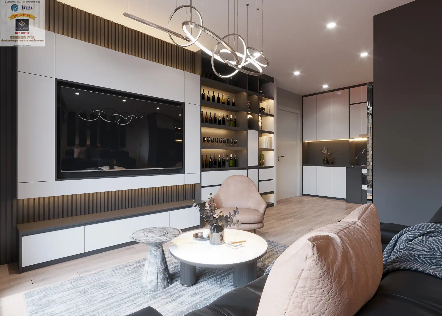 Thiết kế nội thất chung cư 45m2