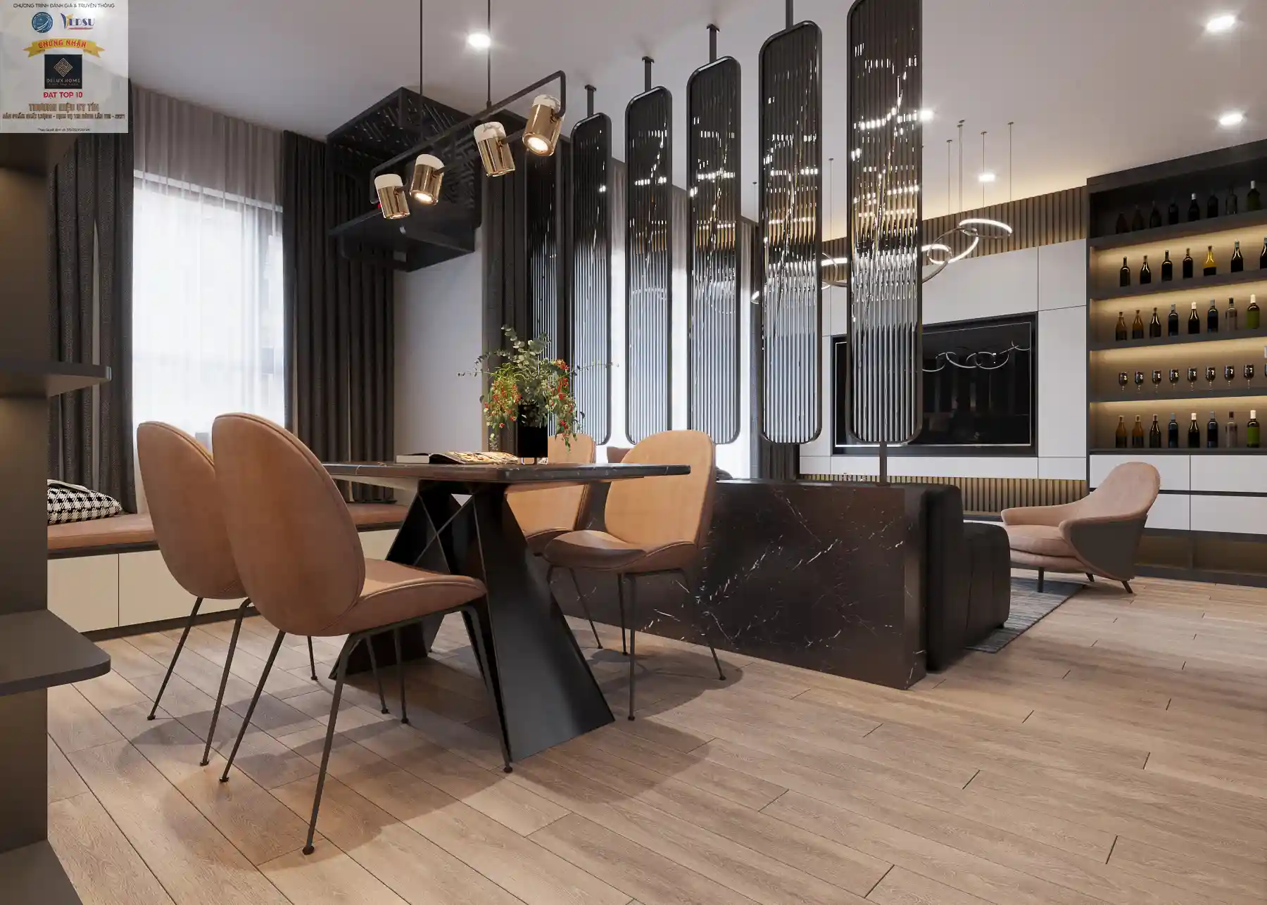 Thiết kế nội thất chung cư 77m2