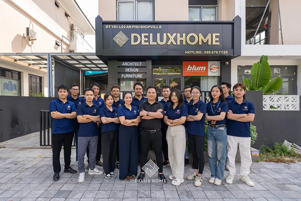DeluxHome - Thiết kế căn hộ 45m2 2 phòng ngủ uy tín