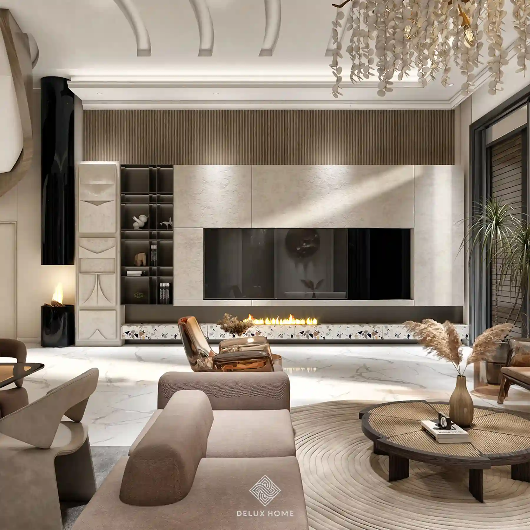 Dự án biệt  thự seren Villa - Anh Hùng - phòng khách