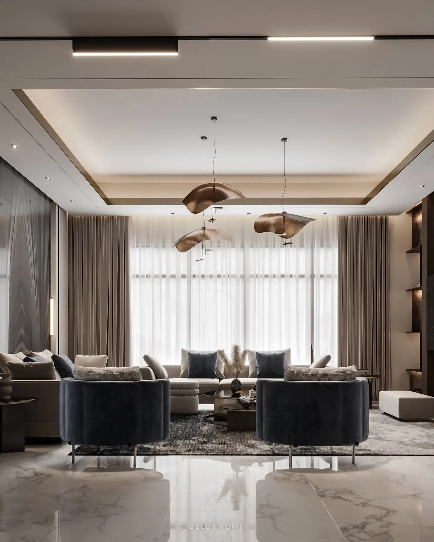 Dự án biệt thự Villa Ciputra - ông Thanh - phòng khách