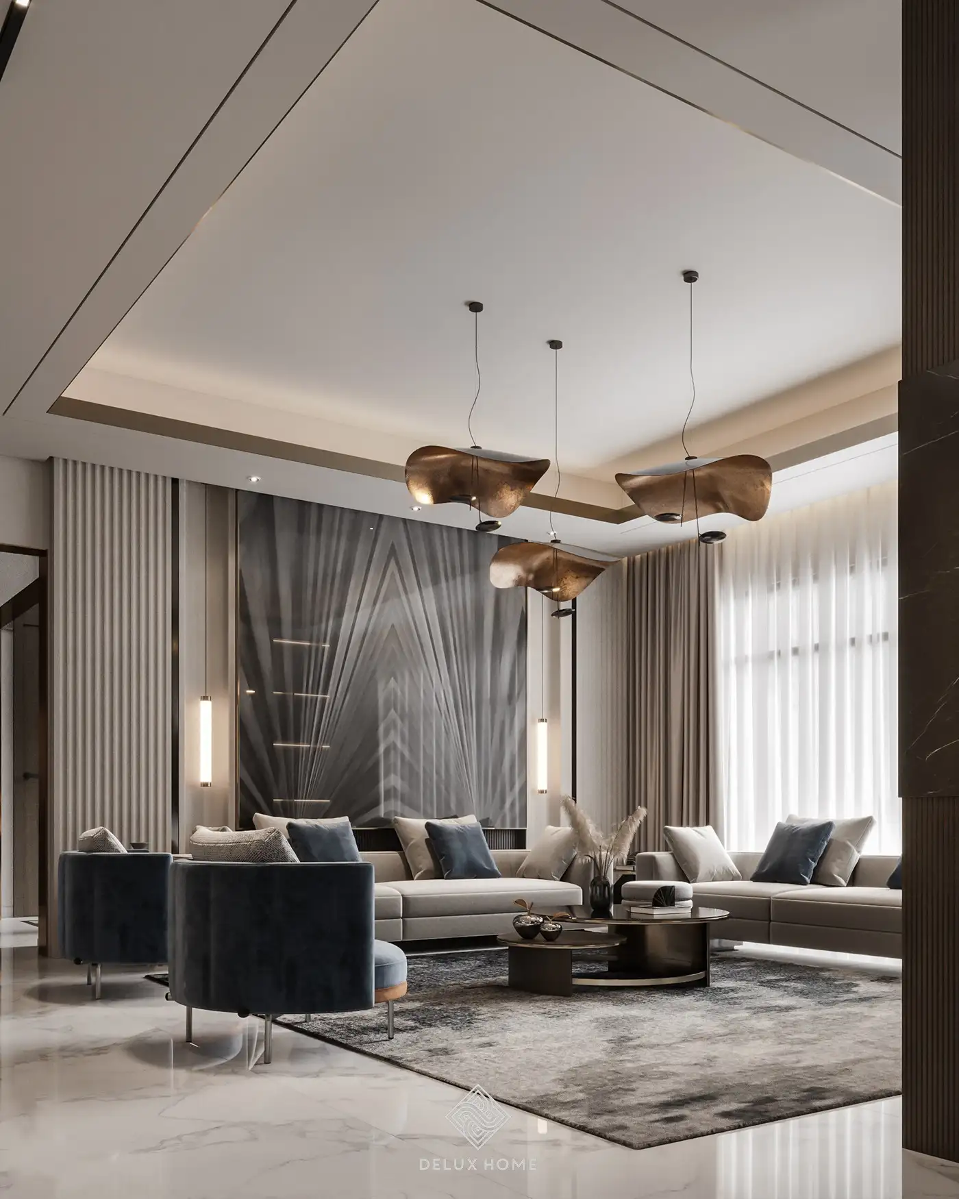 Dự án biệt thự Villa Ciputra - ông Thanh - phòng khách