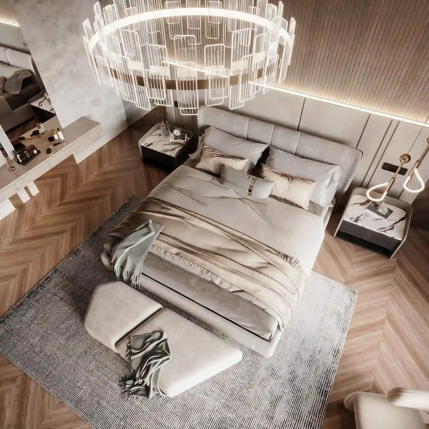 Dự án biệt thự Villa Ciputra - ông Thanh - phòng ngủ