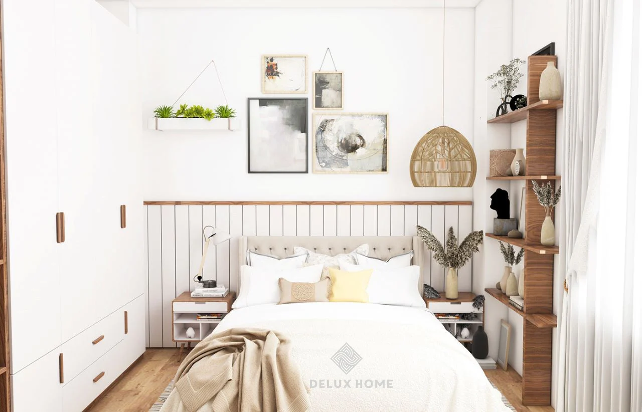 Thiết kế 2 phòng ngủ cho căn hộ 45m2