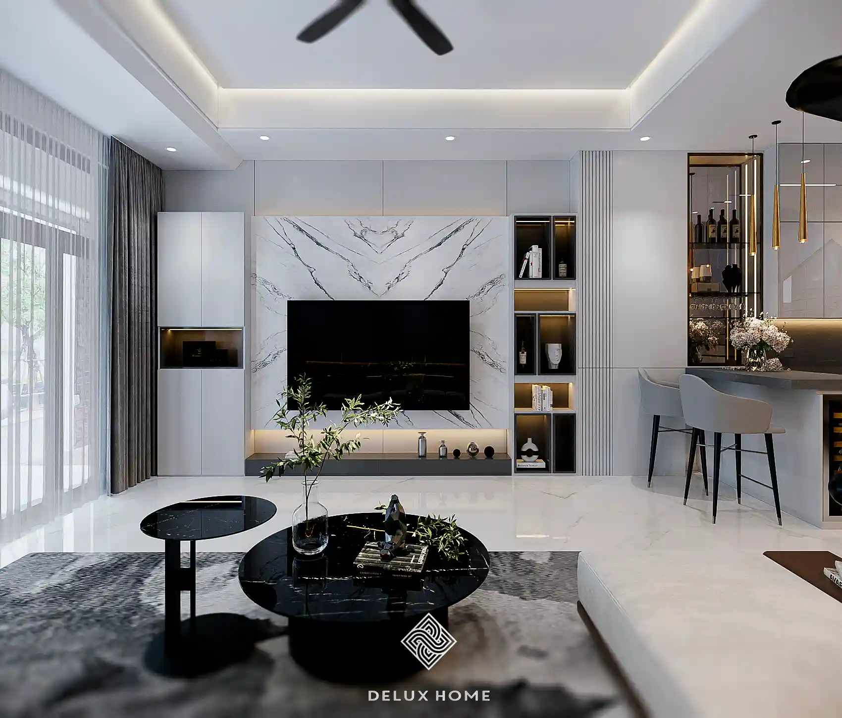 Thiết kế nhà 60m2 2 phòng ngủ