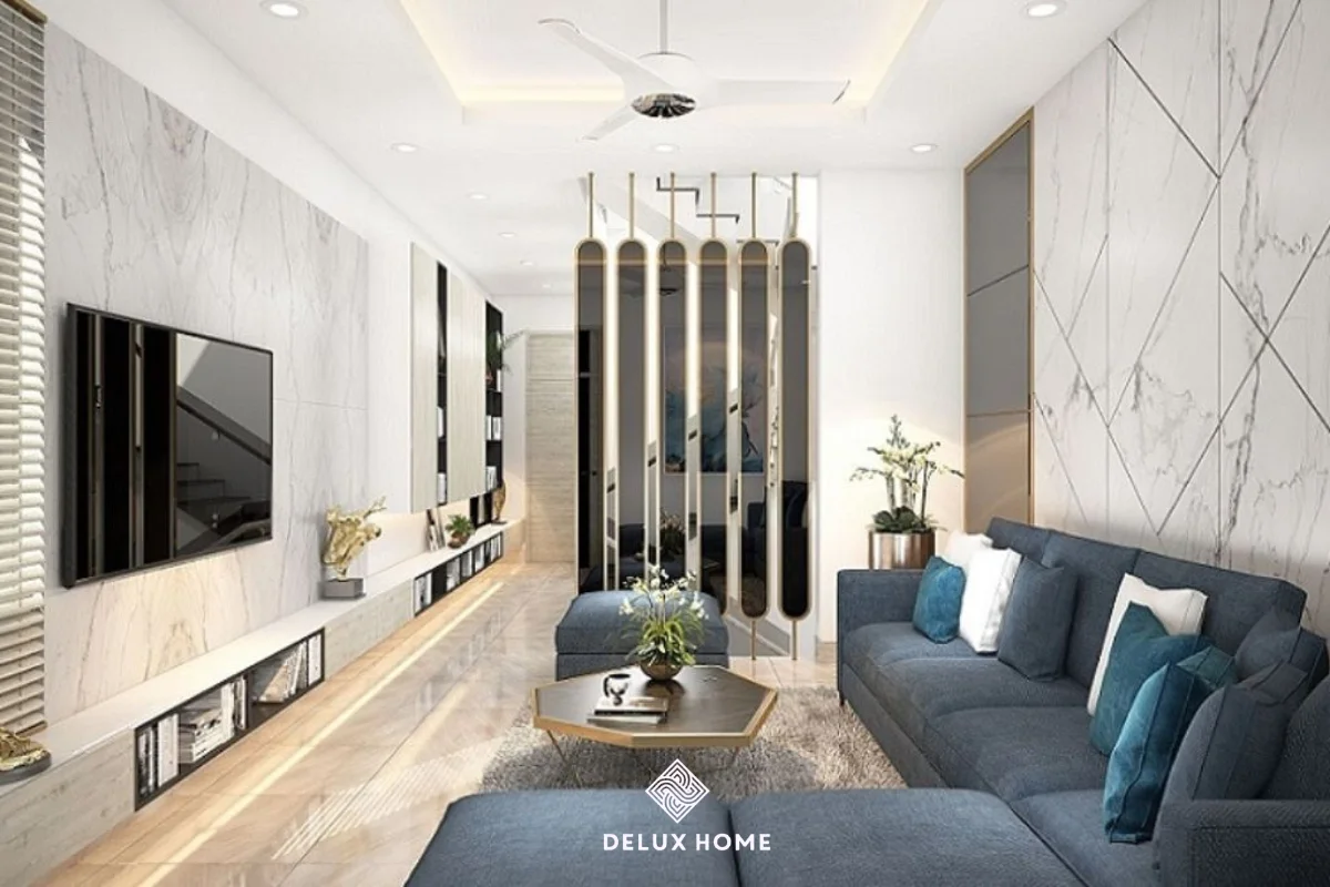 Thiết kế nội thất phòng khách nhà ống
