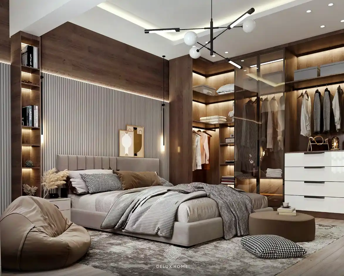 Thiết kế nội thất phòng ngủ biệt thự