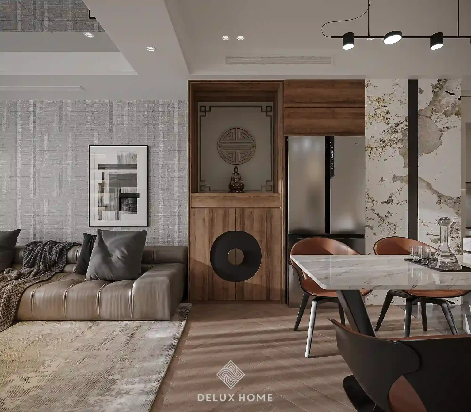 Mẫu thiết kế nội thất chung cư 90m2