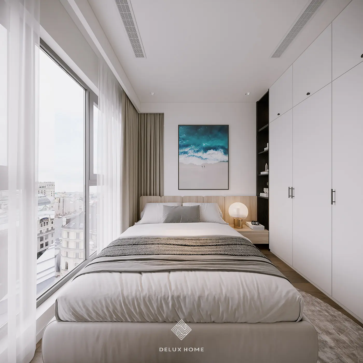 Mẫu thiết kế nội thất chung cư 12m2