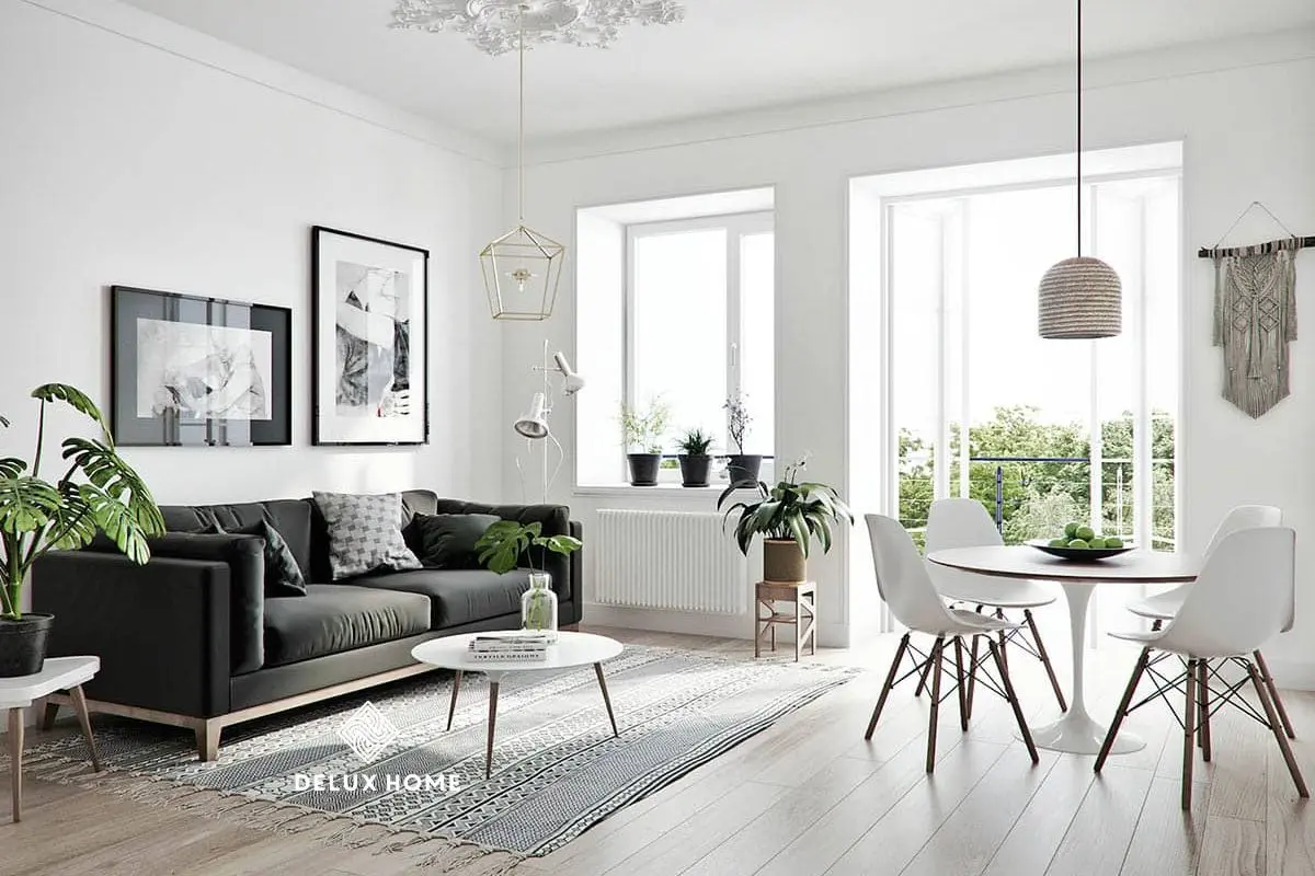 Thiết kế nội thất căn hộ chung cư 90m2