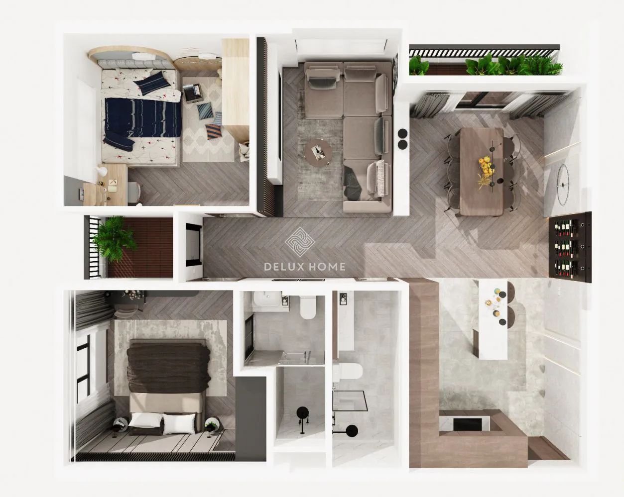 Thiết kế nội thất chung cư 90m2