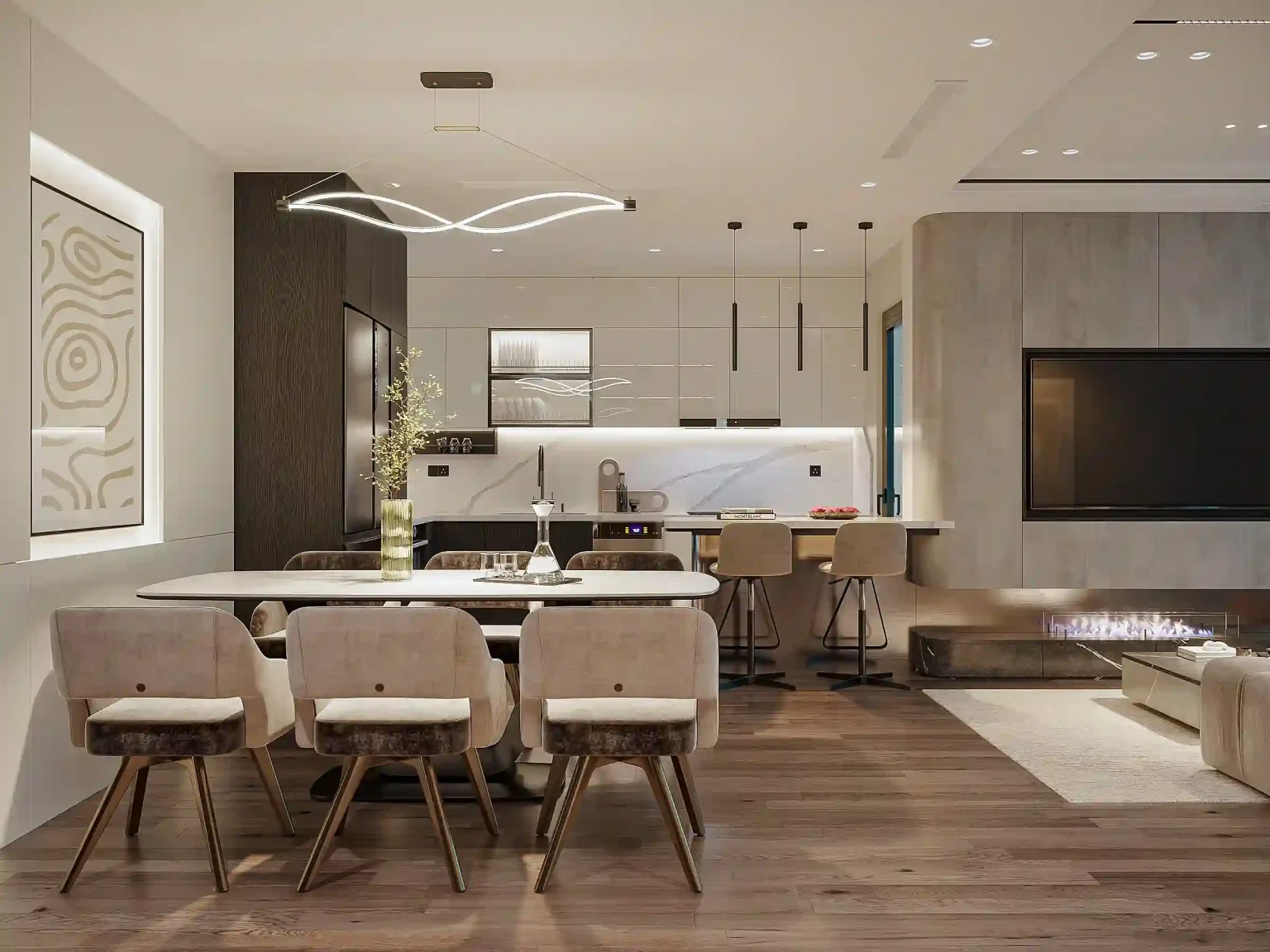 Thiết kế nội thất chung cư 90m2 đẹp