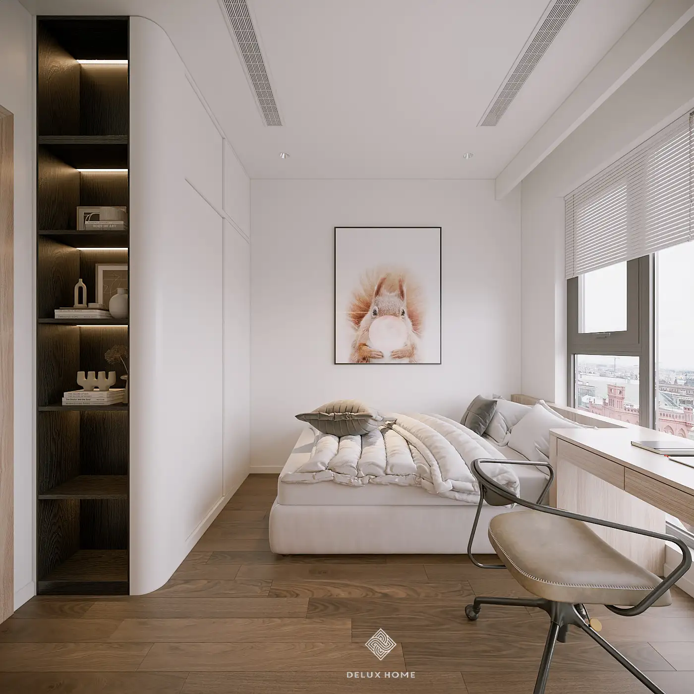 Thiết kế phòng ngủ 10m2 cho vợ chồng