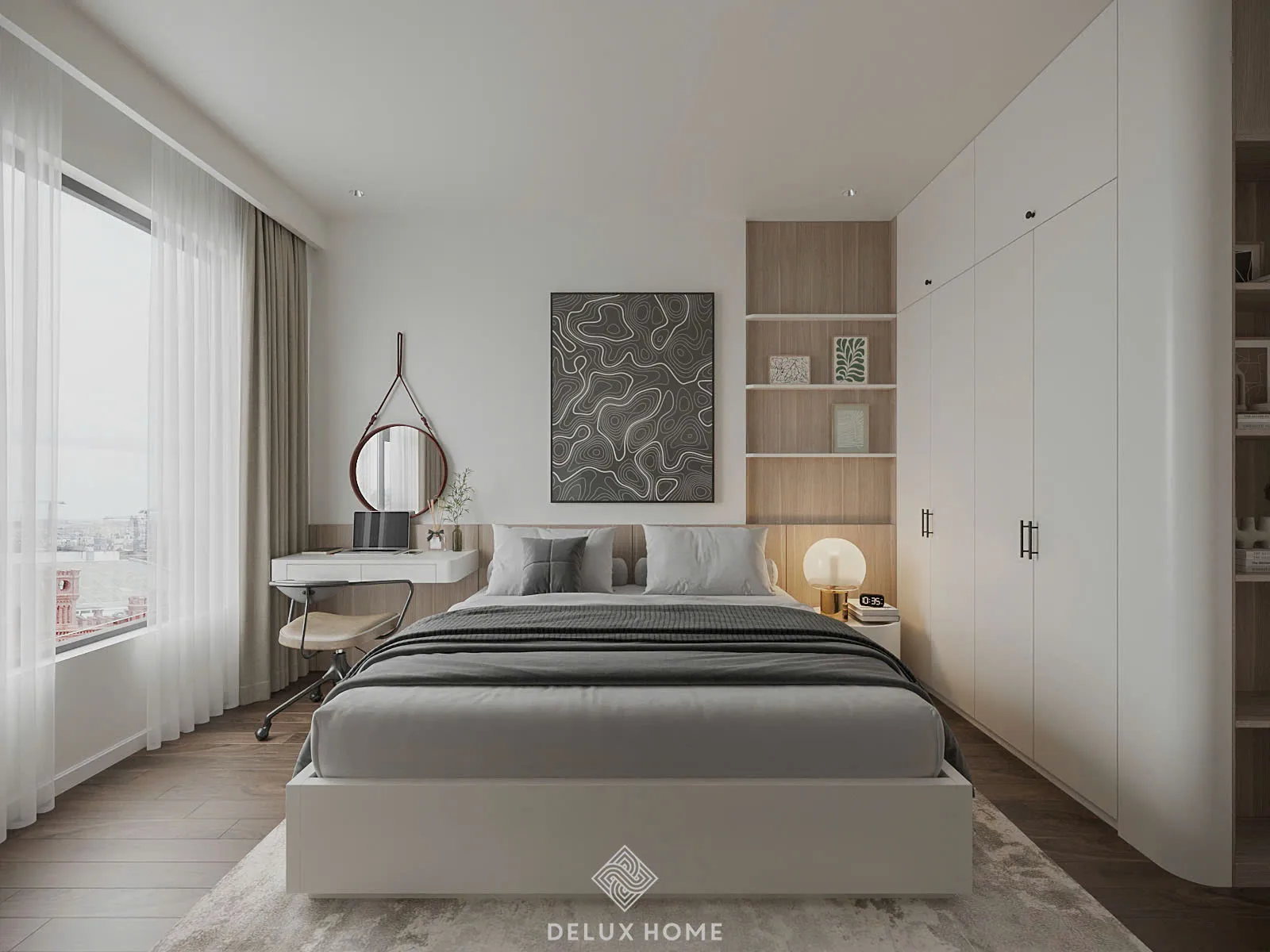 Thiết kế phòng ngủ nhỏ cho vợ chồng